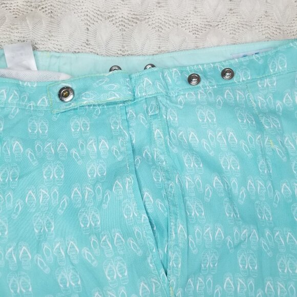 El Tuggle Flip Flop Swim Short light blue size 30 quick dry beach shorts pockets - Picture 5 of 13